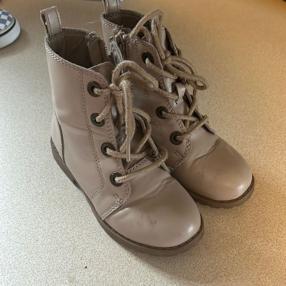 Toddler girl combat boots
